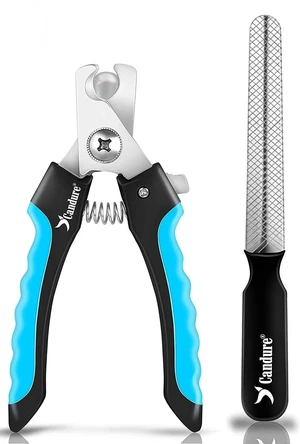 Pet Nail Clippers Professional Nail Trimmer Suitable for Puppy, Cats, Rabbits and Guinea Pigs - Safety Lock/Protective Guard to Avoid Over Cutting (Blue, Small) Pet Nail Clippers Professional Nail Trimmer Suitable for Puppy, Cats, Rabbits and Guinea Pigs - Safety Lock/Protective Guard to Avoid Over Cutting (Blue, Small)