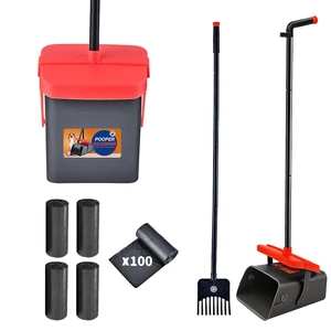 Pooper Scooper for Dogs, 46'' Long Handle Large & Small Breeds, Yard & Outside Waste Pickup, Rake with Bag Attachment & Holder, Litter Scooper, 100 Pet Waste Bags, Pet Supplies & Dog Accessories Pooper Scooper for Dogs, 46'' Long Handle Large & Small Breeds, Yard & Outside Waste Pickup, Rake with Bag Attachment & Holder, Litter Scooper, 100 Pet Waste Bags, Pet Supplies & Dog Accessories