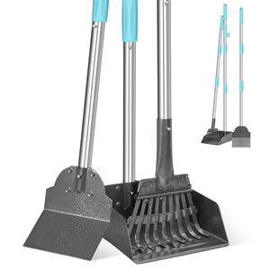 Pooper Scooper and Adjustable Long Handle Dog Pooper Scooper with Spade Shovel, Tray & Rake for Lawns Heavy Duty, Stainless Metal Large Medium Small Pet Supplies on Grass Dirt or Gravel. Pooper Scooper and Adjustable Long Handle Dog Pooper Scooper with Spade Shovel, Tray & Rake for Lawns Heavy Duty, Stainless Metal Large Medium Small Pet Supplies on Grass Dirt or Gravel.