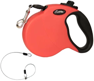 16FT Retractable Dog Leash for Large Dogs up to 110lbs with Chew Proof Steel Wire Extender, One-Hand Control, Durable & Safe Outdoor Walking Red L 16FT Retractable Dog Leash for Large Dogs up to 110lbs with Chew Proof Steel Wire Extender, One-Hand Control, Durable & Safe Outdoor Walking Red L