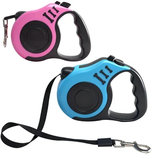 2 Pcs 16.5Ft Retractable Dog Leash,Up to 33 lbs,Blue and Pink | Dog Walking Leash,360° Tangle Free Walking with One-Handed Brake,Pause,Lock,Anti-Slip Rubberized Handle Lake 2 Pcs 16.5Ft Retractable Dog Leash,Up to 33 lbs,Blue and Pink | Dog Walking Leash,360° Tangle Free Walking with One-Handed Brake,Pause,Lock,Anti-Slip Rubberized Handle Lake