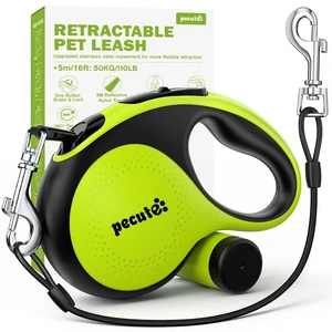 Retractable Dog Leash with Chew Proof Extender - 18,2 ft Heavy Duty Retractable Dog Leash with Poop Bag Holder, Anti-Slip Handle, Reflective Leashes for Small Medium Large Pet Up to 110 lbs Retractable Dog Leash with Chew Proof Extender - 18,2 ft Heavy Duty Retractable Dog Leash with Poop Bag Holder, Anti-Slip Handle, Reflective Leashes for Small Medium Large Pet Up to 110 lbs