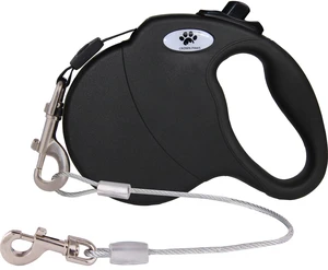 16ft Retractable Dog Leash for Large Breed Dogs up to 110 lbs with a Detachable Chew Proof Extender Wire Ropes (Black L) 16ft Retractable Dog Leash for Large Breed Dogs up to 110 lbs with a Detachable Chew Proof Extender Wire Ropes (Black L)