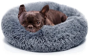 Small Calming Dogs Bed for Small Dogs Anti-Anxiety Machine Washable Fluffy Luxury Anti-Slip Waterproof Mute Base Warming Cozy Soft Pet Puppy Round Bed Small Calming Dogs Bed for Small Dogs Anti-Anxiety Machine Washable Fluffy Luxury Anti-Slip Waterproof Mute Base Warming Cozy Soft Pet Puppy Round Bed