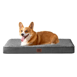 Orthopedic Dog Bed Large with Removable Washable Cover, Grey, 35IN | Egg Crate Foam Support, Durable Oxford fabric, Non-Slip Bottom, Machine Washable, Soft Waterproof Plush Pet Bed Mat For Crate Orthopedic Dog Bed Large with Removable Washable Cover, Grey, 35IN | Egg Crate Foam Support, Durable Oxford fabric, Non-Slip Bottom, Machine Washable, Soft Waterproof Plush Pet Bed Mat For Crate