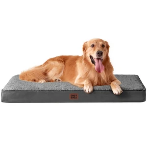 Orthopedic Dog Bed Large with Removable Washable Cover, 41IN Grey | Egg Crate Foam Support, Durable Oxford fabric, Non-Slip Bottom, Machine Washable, Soft Waterproof Plush Pet Bed Mat For Crate Orthopedic Dog Bed Large with Removable Washable Cover, 41IN Grey | Egg Crate Foam Support, Durable Oxford fabric, Non-Slip Bottom, Machine Washable, Soft Waterproof Plush Pet Bed Mat For Crate