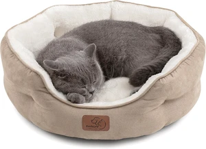Small Dog Bed Washable,Round Cat Beds for Indoor Cats,20in Camel | Soft Plush Pet Bed,Dog Beds for Small Dogs for Puppy and Kittens,Anti-Slip Bottom,Easy to Clean Small Dog Bed Washable,Round Cat Beds for Indoor Cats,20in Camel | Soft Plush Pet Bed,Dog Beds for Small Dogs for Puppy and Kittens,Anti-Slip Bottom,Easy to Clean