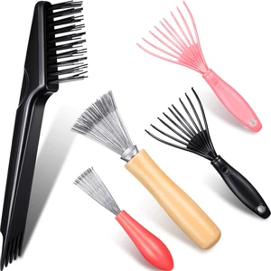 5 Pieces Hair Brush Cleaner Tool, Comb Cleaning Rake for Hair | Remove Embedded Hair and Dust from Brushes, Combs Cleaner for Different Types, Home and Salon Styling Tool 5 Pieces Hair Brush Cleaner Tool, Comb Cleaning Rake for Hair | Remove Embedded Hair and Dust from Brushes, Combs Cleaner for Different Types, Home and Salon Styling Tool