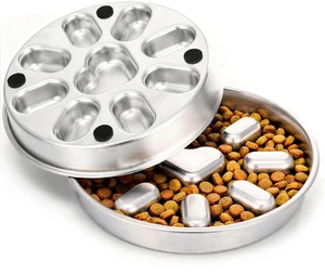 Stainless Steel Slow Feeder Dog Bowls, 2 Cups Metal Slow Feeder Bowl for Small & Medium Dogs, Pet Feed Bowl with Non-Slip Mat Base for Fast Eaters to Slow Down Eating, Dishwasher Safe, 1 Pack Stainless Steel Slow Feeder Dog Bowls, 2 Cups Metal Slow Feeder Bowl for Small & Medium Dogs, Pet Feed Bowl with Non-Slip Mat Base for Fast Eaters to Slow Down Eating, Dishwasher Safe, 1 Pack