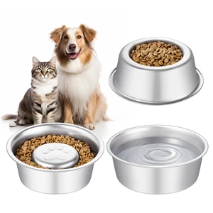 Stainless Steel Pet Dog Water and Food Bowl, 2-Pack (6.3 x 2.1 Inches),Solid, Dishwasher-Safe, and Harmless to Pets. Dog Bowl, cat Bowl Stainless Steel Pet Dog Water and Food Bowl, 2-Pack (6.3 x 2.1 Inches),Solid, Dishwasher-Safe, and Harmless to Pets. Dog Bowl, cat Bowl
