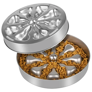 Slow Feeder Dog Bowls Stainless Steel Non-Slip Metal Bowl for Slow Feeding, 5 Cups Large Capacity, Double-Sided Design for Dry, Wet, or Raw Food, Ideal for Small, Medium, Large Dogs Slow Feeder Dog Bowls Stainless Steel Non-Slip Metal Bowl for Slow Feeding, 5 Cups Large Capacity, Double-Sided Design for Dry, Wet, or Raw Food, Ideal for Small, Medium, Large Dogs