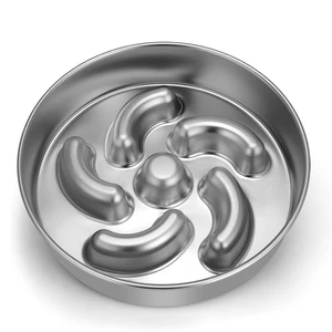 Slow Feeder Dog Bowl, 2 Cups Stainless Steel Heavy Duty Bowl Non-Slip Base | Puzzle Maze Non-Slip Design, Premium Heavy Duty Steel Structure, Slows Down Eating for Medium and Large Breed Dogs Slow Feeder Dog Bowl, 2 Cups Stainless Steel Heavy Duty Bowl Non-Slip Base | Puzzle Maze Non-Slip Design, Premium Heavy Duty Steel Structure, Slows Down Eating for Medium and Large Breed Dogs