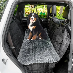 Non-Slip Dog Bed Mat for Car, Fuzzy Backseat Pet Mats | Travel Pet-Friendly Seat Cover for Cars, Compatible with Backseat Extenders Protectors, Dog Bed for Car Back Seats Non-Slip Dog Bed Mat for Car, Fuzzy Backseat Pet Mats | Travel Pet-Friendly Seat Cover for Cars, Compatible with Backseat Extenders Protectors, Dog Bed for Car Back Seats