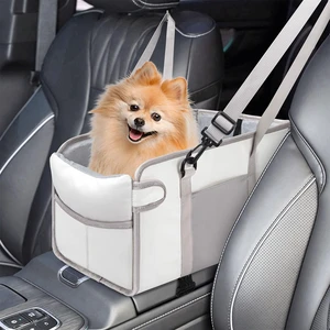 Portable Dog Car Seat for Small Dogs, Puppy Car Seat, Beige | Booster Seat With Safety Leash & Adjustable Straps Keeps Small Dogs Secure. Removable Washable Cushion. Fits Most Cars. Portable Dog Car Seat for Small Dogs, Puppy Car Seat, Beige | Booster Seat With Safety Leash & Adjustable Straps Keeps Small Dogs Secure. Removable Washable Cushion. Fits Most Cars.