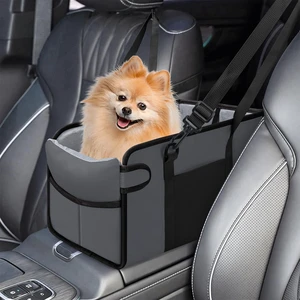 Portable Dog Car Seat for Small Dogs, Puppy Car Seat, Grey | Booster Seat With Safety Leash & Adjustable Straps Keeps Small Dogs Secure. Removable Washable Cushion. Fits Most Cars. Portable Dog Car Seat for Small Dogs, Puppy Car Seat, Grey | Booster Seat With Safety Leash & Adjustable Straps Keeps Small Dogs Secure. Removable Washable Cushion. Fits Most Cars.