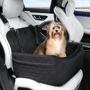 Dog Car Seat for Small Medium Dogs - Memory Foam Seat with Cushion for Pets Under 35lbs,Detachable & Machine Washable Pet Car Bed, Includes 2 Safety Belts Storage Pockets,Universal Fit for SUV Sedan Dog Car Seat for Small Medium Dogs - Memory Foam Seat with Cushion for Pets Under 35lbs,Detachable & Machine Washable Pet Car Bed, Includes 2 Safety Belts Storage Pockets,Universal Fit for SUV Sedan