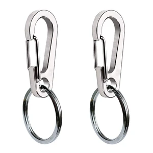 2 Pack Dog Tag Clips, Stainless Steel Heavy Duty Quick Clips Pet ID Tag Holder for Dog/Cat Collar and Harness 2 Pack Dog Tag Clips, Stainless Steel Heavy Duty Quick Clips Pet ID Tag Holder for Dog/Cat Collar and Harness