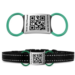 QR Code Dog Tags Personalized Ultra Durable Custom Laser Engraved | Stainless Steel, Real-Time Scan Alerts Editable Profile, No Subscription Fees, Curved Rectangular, XL for 1" Collars QR Code Dog Tags Personalized Ultra Durable Custom Laser Engraved | Stainless Steel, Real-Time Scan Alerts Editable Profile, No Subscription Fees, Curved Rectangular, XL for 1" Collars