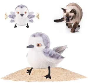 Cat Toys Flapping Bird (No Flying), Lifelike Sandpiper Chirp Tweet, Rechargeable Touch Activated Kitten Toy Interactive Cat Exercise Toys for All Breeds Cat Kicker Catnip Toys 4.0" Cat Toys Flapping Bird (No Flying), Lifelike Sandpiper Chirp Tweet, Rechargeable Touch Activated Kitten Toy Interactive Cat Exercise Toys for All Breeds Cat Kicker Catnip Toys 4.0"