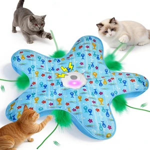 Interactive Cat Toy - Hide and Seek Automatic Cat Toys for indoor cats | Rechargeable & 3 Speeds, Birdcall, Auto Sleep/Wake Mode Kitten Toys, Safe ABS Material Cat Toys for Bored Indoor Adult Cats Interactive Cat Toy - Hide and Seek Automatic Cat Toys for indoor cats | Rechargeable & 3 Speeds, Birdcall, Auto Sleep/Wake Mode Kitten Toys, Safe ABS Material Cat Toys for Bored Indoor Adult Cats