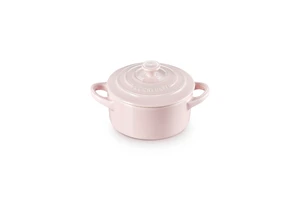 Stoneware Mini Round Cocotte, 8 oz., Chiffon Pink Stoneware Mini Round Cocotte, 8 oz., Chiffon Pink