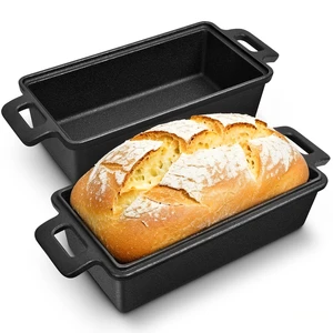 Cast Iron Loaf Pan With Lid, 9×5in 2in1 HeavyDuty & OvenSafe Loaf Pan for Sourdough & Homemade Bread Cast Iron Loaf Pan With Lid, 9×5in 2in1 HeavyDuty & OvenSafe Loaf Pan for Sourdough & Homemade Bread