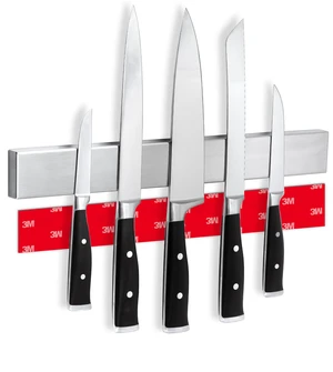 Magnetic Knife Holder for Wall 16" - No Drilling incl. Self Adhesive Tape - Extra strong Magnet - Awarded Strip - Made of Stainless Steel Magnetic Knife Holder for Wall 16" - No Drilling incl. Self Adhesive Tape - Extra strong Magnet - Awarded Strip - Made of Stainless Steel