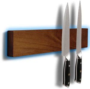 Magnetic Knife Strip 12, Acacia Wood Knife Holder for Wall Mount | No Drill for Fridge, Dual-Row Magnet Hold 6 Knives & Heavy Cleaver, 3M Tape & Screw Mount, Kitchen Knife & Utensil Organizer Magnetic Knife Strip 12, Acacia Wood Knife Holder for Wall Mount | No Drill for Fridge, Dual-Row Magnet Hold 6 Knives & Heavy Cleaver, 3M Tape & Screw Mount, Kitchen Knife & Utensil Organizer