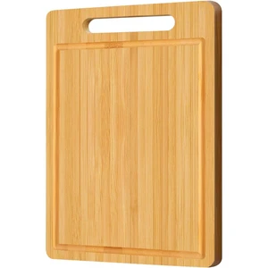 Bamboo Cutting Board, Wooden Cutting Boards for Kitchen | Wood Double Sided Food-Grade Chopping Board for Meat Cheese Vegetable Bamboo Cutting Board, Wooden Cutting Boards for Kitchen | Wood Double Sided Food-Grade Chopping Board for Meat Cheese Vegetable