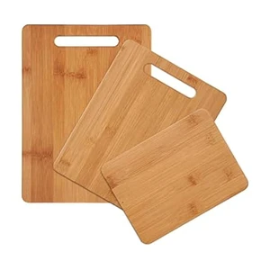 3-Piece Wood Cutting Board Set, Reversible Chopping Boards for Meal Prep and Serving, Charcuterie Boards, Wooden Cutting Boards with Built-in Handles, Set of 3 Assorted Sizes, Bamboo 3-Piece Wood Cutting Board Set, Reversible Chopping Boards for Meal Prep and Serving, Charcuterie Boards, Wooden Cutting Boards with Built-in Handles, Set of 3 Assorted Sizes, Bamboo