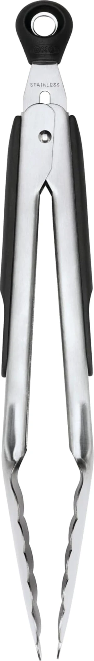Good Grips 9-Inch Stainless Steel Locking Tongs | Scalloped Heads Grip Food, Lock Closed, Ideal for Cooking, Grilling & Serving, Hanging Loop For Storage, Dishwasher Safe Good Grips 9-Inch Stainless Steel Locking Tongs | Scalloped Heads Grip Food, Lock Closed, Ideal for Cooking, Grilling & Serving, Hanging Loop For Storage, Dishwasher Safe