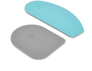 Gourmet Bowl Scraper, Set of 2, Aqua Sky and Storm Grey Gourmet Bowl Scraper, Set of 2, Aqua Sky and Storm Grey