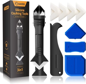 Silicone Caulking Tool 3-in-1 Grout Removal Tool Kit Black Blue | Grout Remove Scraper Caulk Remover Glass Glue Angle Scraper for Bathroom,Kitchen,Floor,Window,Sink Joint,Frames Seal Silicone Caulking Tool 3-in-1 Grout Removal Tool Kit Black Blue | Grout Remove Scraper Caulk Remover Glass Glue Angle Scraper for Bathroom,Kitchen,Floor,Window,Sink Joint,Frames Seal