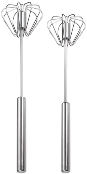 2PCS Semi Automatic Whisk Stainless Steel Semi-Automatic Egg Whisk for Home | Push Button Whisk Semi Automatic Egg Whisk for Milk, Egg, Cream, Kitchen, Restaurants, Bars 2PCS Semi Automatic Whisk Stainless Steel Semi-Automatic Egg Whisk for Home | Push Button Whisk Semi Automatic Egg Whisk for Milk, Egg, Cream, Kitchen, Restaurants, Bars