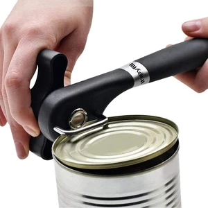 Safety Manual Can Tin Opener,Stainless Steel Ergonomic Anti Slip Design with Smooth Edge Side Cut No Sharp Cuts Can Opener,Lid Lifter that Won't Touch Food Safety Manual Can Tin Opener,Stainless Steel Ergonomic Anti Slip Design with Smooth Edge Side Cut No Sharp Cuts Can Opener,Lid Lifter that Won't Touch Food