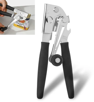 Commercial Can Opener with Magnet, Manual Heavy Duty Folding Hand Crank Can Opener Smooth Edge with Comfortable Long Handles, Fit All Size Cans, Large Cans Commercial Can Opener with Magnet, Manual Heavy Duty Folding Hand Crank Can Opener Smooth Edge with Comfortable Long Handles, Fit All Size Cans, Large Cans
