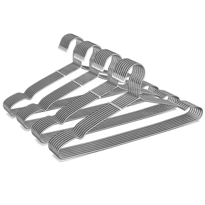 40 Pack Stainless Steel Wire Clothes Hangers, 16.5 in, Silver | Stainless steel construction, Heavy Duty 3.2mm Metal Coat Hangers, Rust-resistant surface, Shoulder grooves, Rubber end caps 40 Pack Stainless Steel Wire Clothes Hangers, 16.5 in, Silver | Stainless steel construction, Heavy Duty 3.2mm Metal Coat Hangers, Rust-resistant surface, Shoulder grooves, Rubber end caps