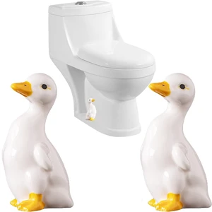 Set of 2 Duck Toilet Bolt Covers Decorative Toilet Screw Cover Caps, Ceramic Toilet Bolt Caps, Toilet Caps for Bottom of Toilet, Cute Toilet Screw Covers for Bathroom Decor, Easy to install (Standing) Set of 2 Duck Toilet Bolt Covers Decorative Toilet Screw Cover Caps, Ceramic Toilet Bolt Caps, Toilet Caps for Bottom of Toilet, Cute Toilet Screw Covers for Bathroom Decor, Easy to install (Standing)