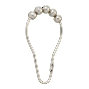 SR2100BN Shower Curtain Rolling Rings, Pack of 12, Brushed Nickel SR2100BN Shower Curtain Rolling Rings, Pack of 12, Brushed Nickel