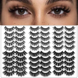 30 Pairs False Eyelashes Kit -3D 6D Volume Wispy Lashes with 6 Styles | Soft Lightweight Natural Look, Reusable Handmade Fluffy Lashes for Women Girls(Everyday/Cat Eye/Mink Effect/Party) 30 Pairs False Eyelashes Kit -3D 6D Volume Wispy Lashes with 6 Styles | Soft Lightweight Natural Look, Reusable Handmade Fluffy Lashes for Women Girls(Everyday/Cat Eye/Mink Effect/Party)