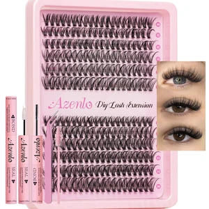 Lash Clusters Kit, 240pcs DIY Lash Extensions Kit, 30D+40D Thin Band Lash Clusters, 10-16mm Soft Natural Volume Lashes for Beginners Lash Clusters Kit, 240pcs DIY Lash Extensions Kit, 30D+40D Thin Band Lash Clusters, 10-16mm Soft Natural Volume Lashes for Beginners