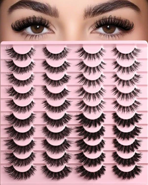 Lashes Wispy False Eyelashes Strips 4 Styles Cat Eye Strip Lash Natural Looking Fake Mink Eyelash Pack Short Fluffy Full Faux Lashes that Look Like Extensions Clear Band Pestañas Postizas Lashes Wispy False Eyelashes Strips 4 Styles Cat Eye Strip Lash Natural Looking Fake Mink Eyelash Pack Short Fluffy Full Faux Lashes that Look Like Extensions Clear Band Pestañas Postizas