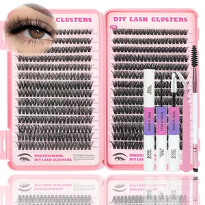 Lash Clusters Kit D Curl Natural Wispy Eyelashes Clusters Lashes Extensions | Individual Fluffy False Eyelashes 50D+60D DIY Pestañas Postizas Naturales with Tools (9-16mm 560 Pcs, Lash Clusters Kit) Lash Clusters Kit D Curl Natural Wispy Eyelashes Clusters Lashes Extensions | Individual Fluffy False Eyelashes 50D+60D DIY Pestañas Postizas Naturales with Tools (9-16mm 560 Pcs, Lash Clusters Kit)