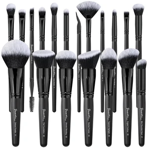 19Pcs Ultra Soft Black Labeled Dense Hair Makeup Brushes Set | Contains Large Powder Flat Foundation Ultimate Blending Make up Brush Blush Concealers with Travel Case 19Pcs Ultra Soft Black Labeled Dense Hair Makeup Brushes Set | Contains Large Powder Flat Foundation Ultimate Blending Make up Brush Blush Concealers with Travel Case