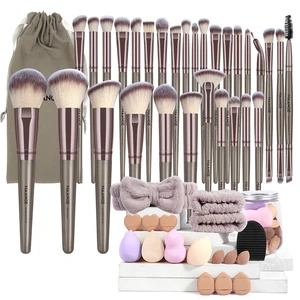 Makeup Brushes 51 Pcs Makeup Kit, Multi-functional Makeup Tool Set with Makeup Brush Foundation Brush Make up Brushes Set Bag (Champagne) Makeup Brushes 51 Pcs Makeup Kit, Multi-functional Makeup Tool Set with Makeup Brush Foundation Brush Make up Brushes Set Bag (Champagne)