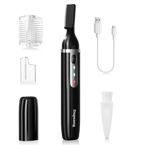 Eyebrow Trimmer, Electric Eyebrow Razor for Women Men, Rechargeable Painless LED Light Facial Hair Shaver Remover with Rinseable Blade for Face Lips Neck Leg Eyebrow Trimmer, Electric Eyebrow Razor for Women Men, Rechargeable Painless LED Light Facial Hair Shaver Remover with Rinseable Blade for Face Lips Neck Leg