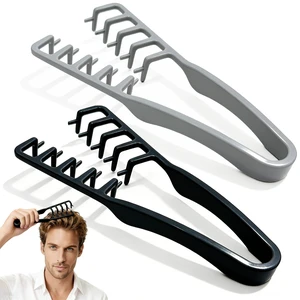 Texture Comb Set 2 Pack Wide Tooth Volumizing Hair Comb, Anti-Frizz Root Lift Styling Tool, No-Pull Scalp Massager for Curly, Wavy, Thick Hair, ABS Plastic Non-Slip Grip (Black+Grey) Texture Comb Set 2 Pack Wide Tooth Volumizing Hair Comb, Anti-Frizz Root Lift Styling Tool, No-Pull Scalp Massager for Curly, Wavy, Thick Hair, ABS Plastic Non-Slip Grip (Black+Grey)