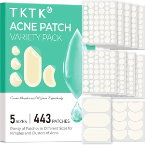 443 Count Pimple Patches for Face, Hydrocolloid Acne Cover Patch Bulk | Pimple Stickers for Cheeks, Forehead, Chin Blemishes Zit & Breakouts, All Skin Types, Dots, Strips, Contoured 5 Sizes Variety 443 Count Pimple Patches for Face, Hydrocolloid Acne Cover Patch Bulk | Pimple Stickers for Cheeks, Forehead, Chin Blemishes Zit & Breakouts, All Skin Types, Dots, Strips, Contoured 5 Sizes Variety