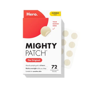 Hero Cosmetics Original Nighttime Acne Pimple Patches, 72 Ct | #1 Hydrocolloid Acne Patches, Shrinking Zits & Whiteheads in 1 Use, Pimple Stickers for Face, Korean Skincare Hero Cosmetics Original Nighttime Acne Pimple Patches, 72 Ct | #1 Hydrocolloid Acne Patches, Shrinking Zits & Whiteheads in 1 Use, Pimple Stickers for Face, Korean Skincare