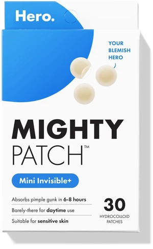 Hero Cosmetics Mini Invisible+ Acne Pimple Patches, 30 Ct | X-Small 10mm, Daytime Hydrocolloid Acne Patches, for Covering Zits & Blemishes, Blends Into Skin, Korean Skincare Hero Cosmetics Mini Invisible+ Acne Pimple Patches, 30 Ct | X-Small 10mm, Daytime Hydrocolloid Acne Patches, for Covering Zits & Blemishes, Blends Into Skin, Korean Skincare
